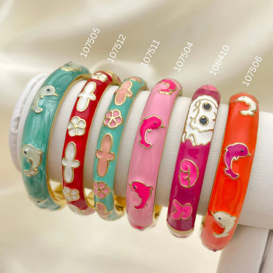 Assorted Enamel Bangles