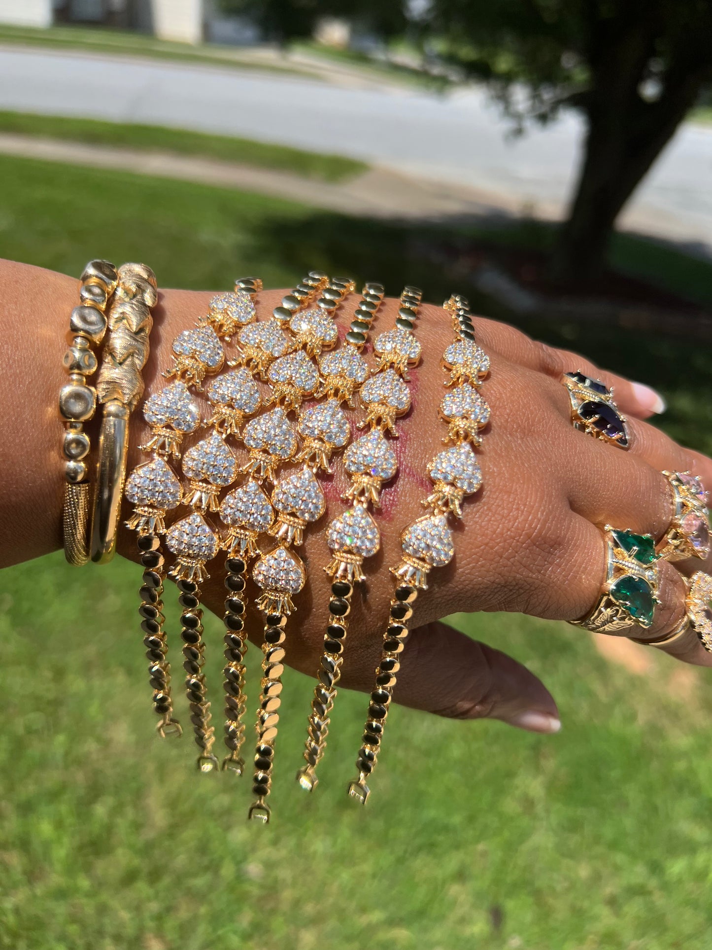 CZ Crowns N Hearts