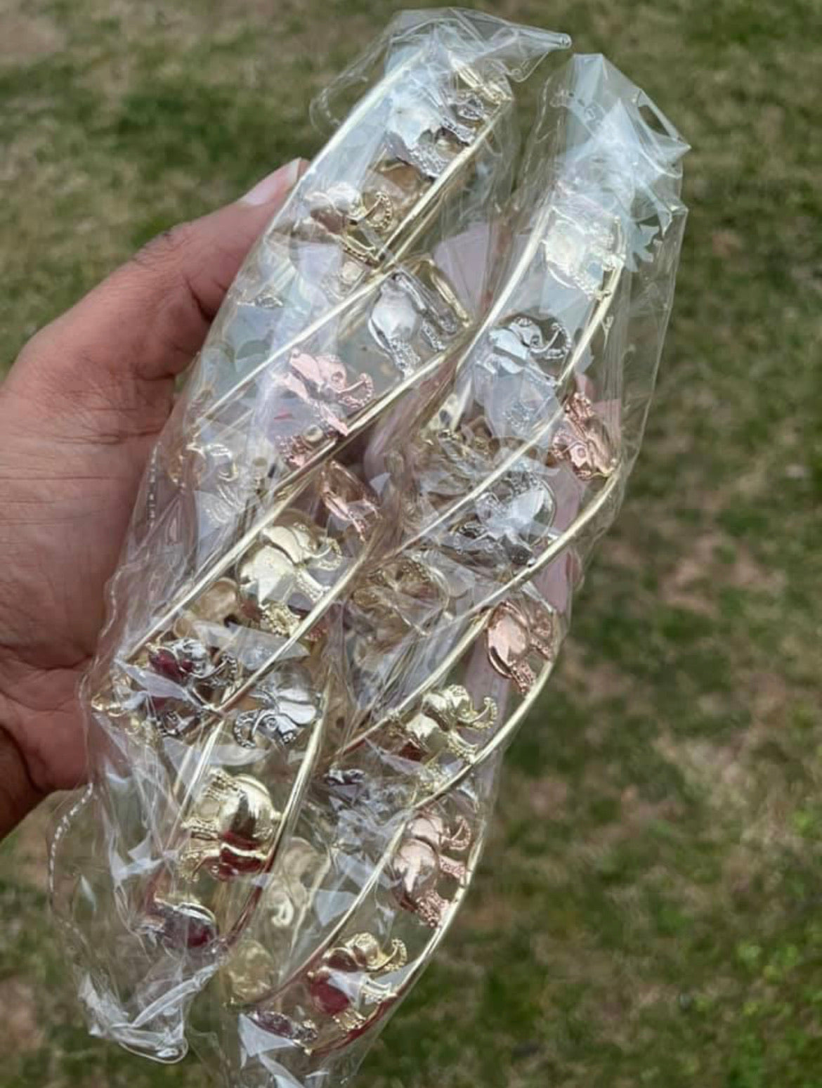 3 Tone 20mm Elephant š Bangles