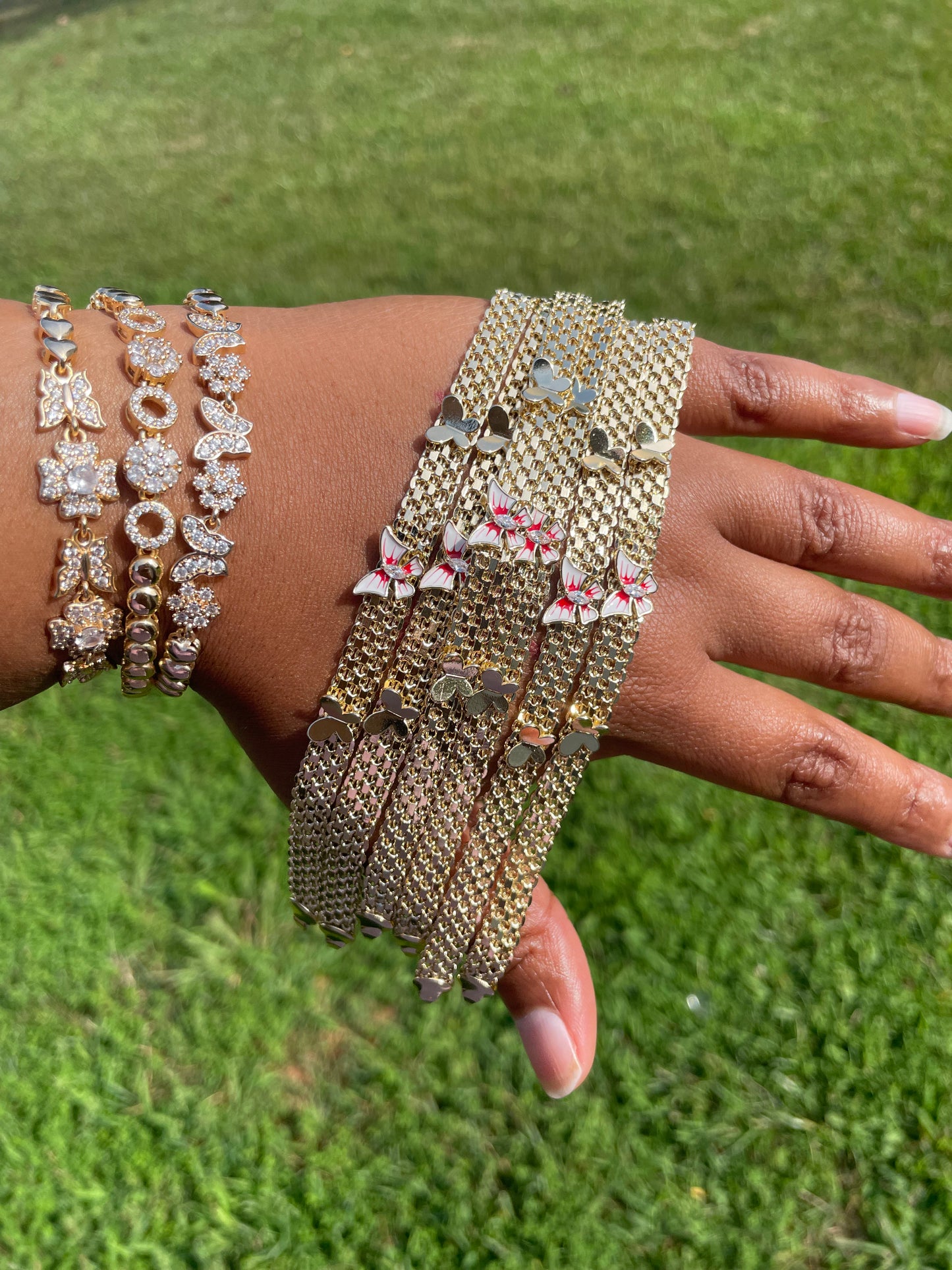 Pink/Gold Butterfly 🦋