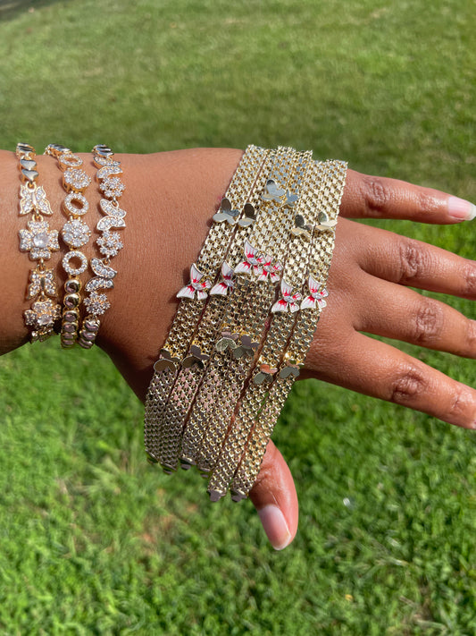 Pink/Gold Butterfly 🦋