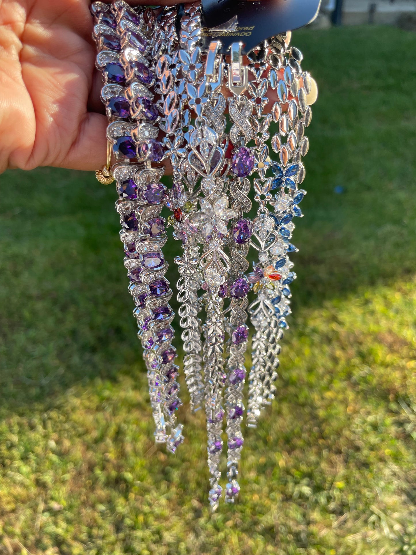 Silver CZ Fancy Bracelets