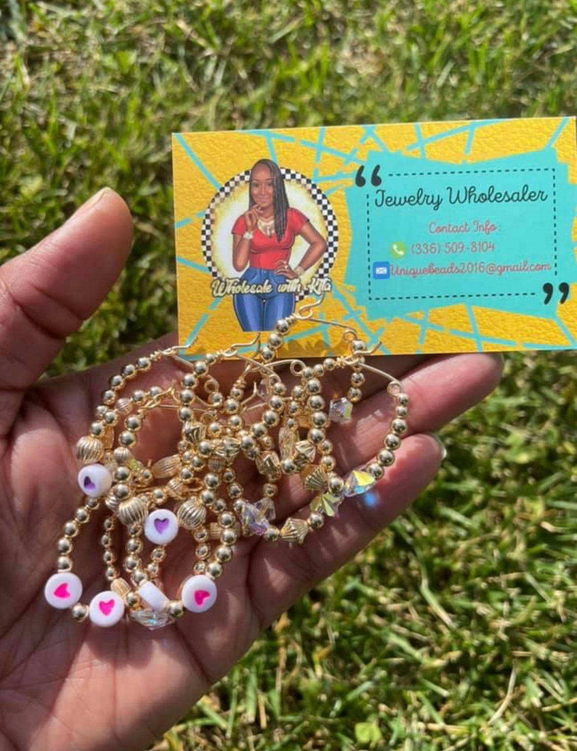 14kt Beaded Earrings Wholesale