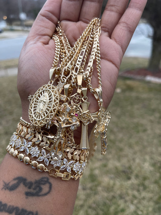 Cross Charm and Chain