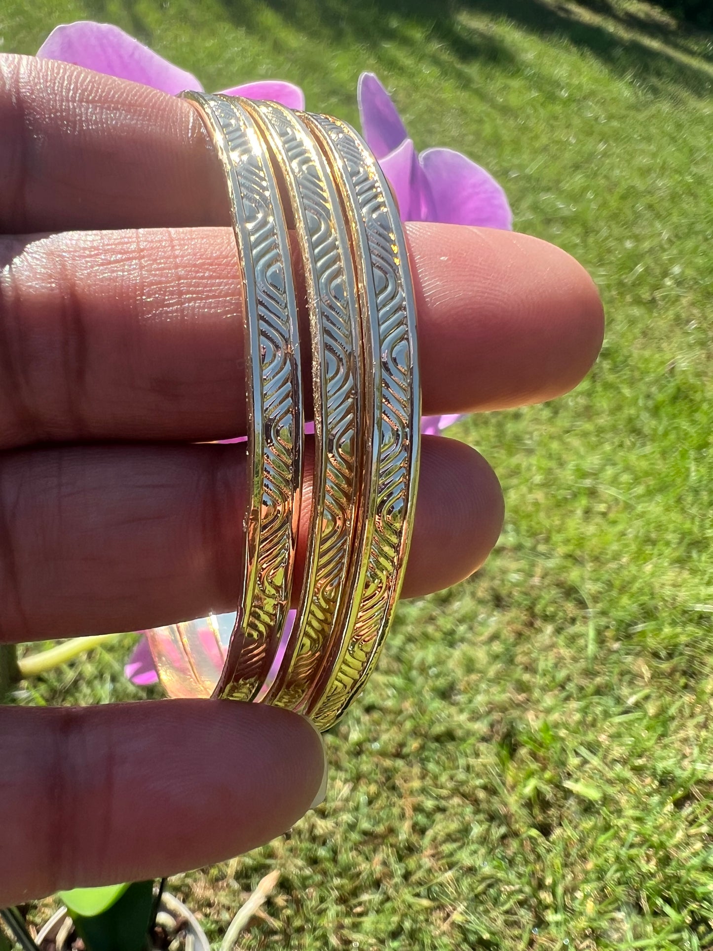 Tribal Half Circle Bangle Set