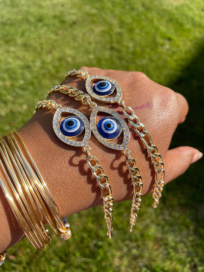 Blue 🧿 Evil Eye Bracelet